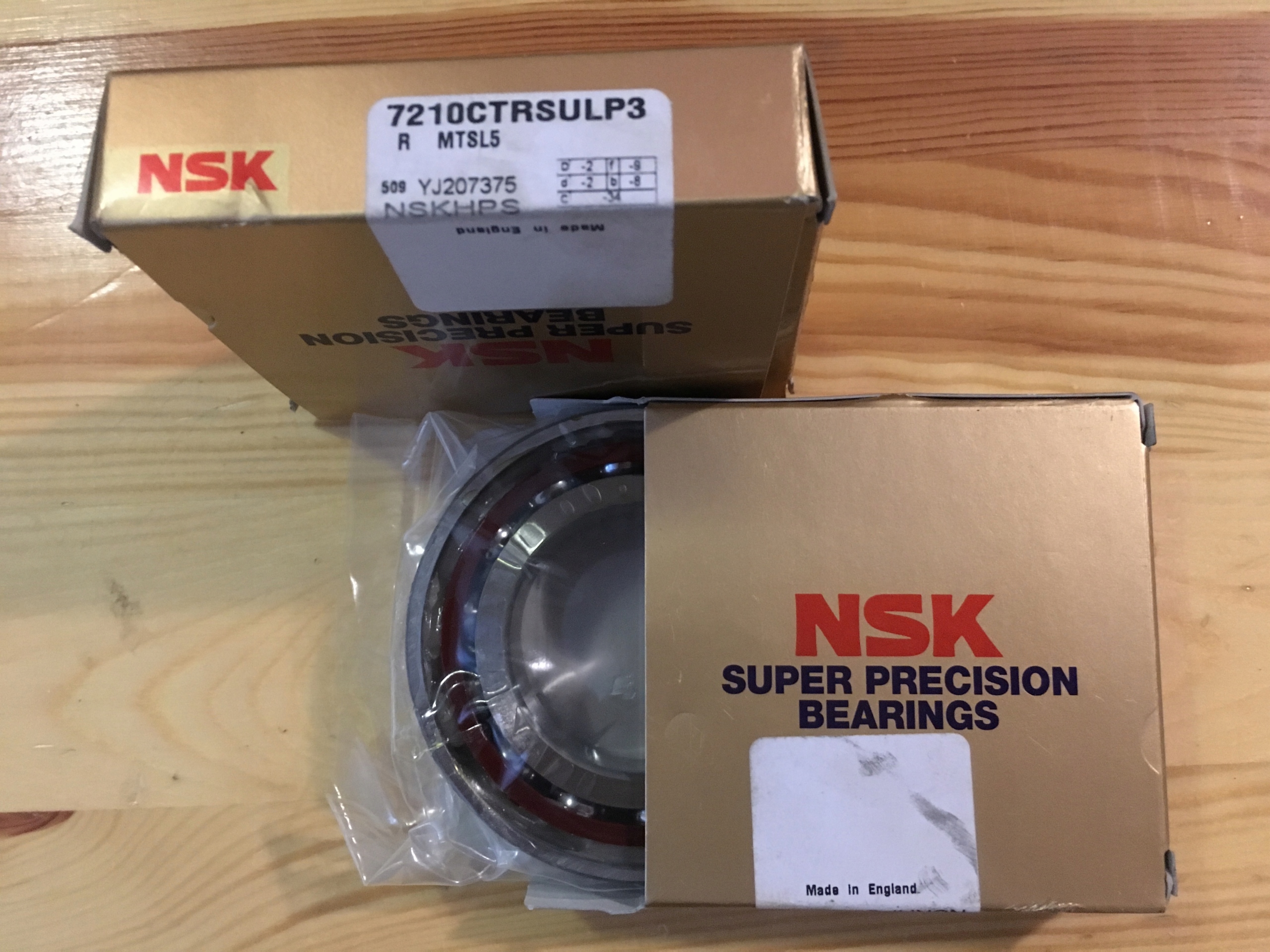 7210CTRSULP3 NSK ložisko pre hoblík Weinig