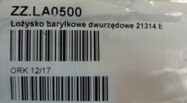 Dvojradové kĺbové ložisko 21314