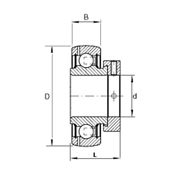 Naklápacie ložisko ES 211 G2 SNR 55x100x24 / 48,4