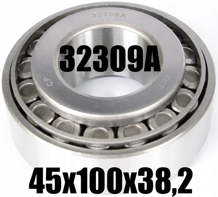 Kuželíkové ložisko FŁT 32309A 45x100x38,25mm poľské