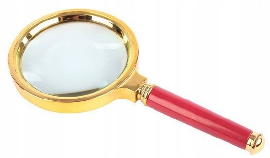 Ručná lupa, klasický objektív, 60 mm, elegantná povrchová úprava