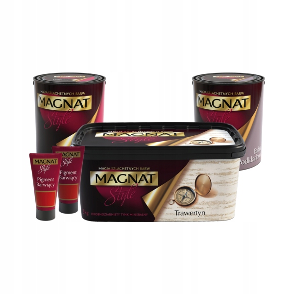MAGNAT STYLE Travertínová súprava na 10 metrov + pigment