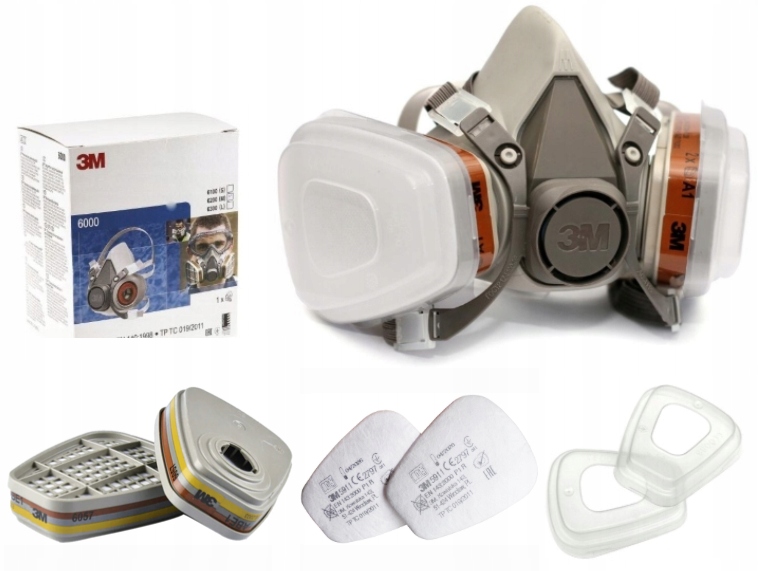 3M Paint Mask 6200 6057 5911 501 Polomaska