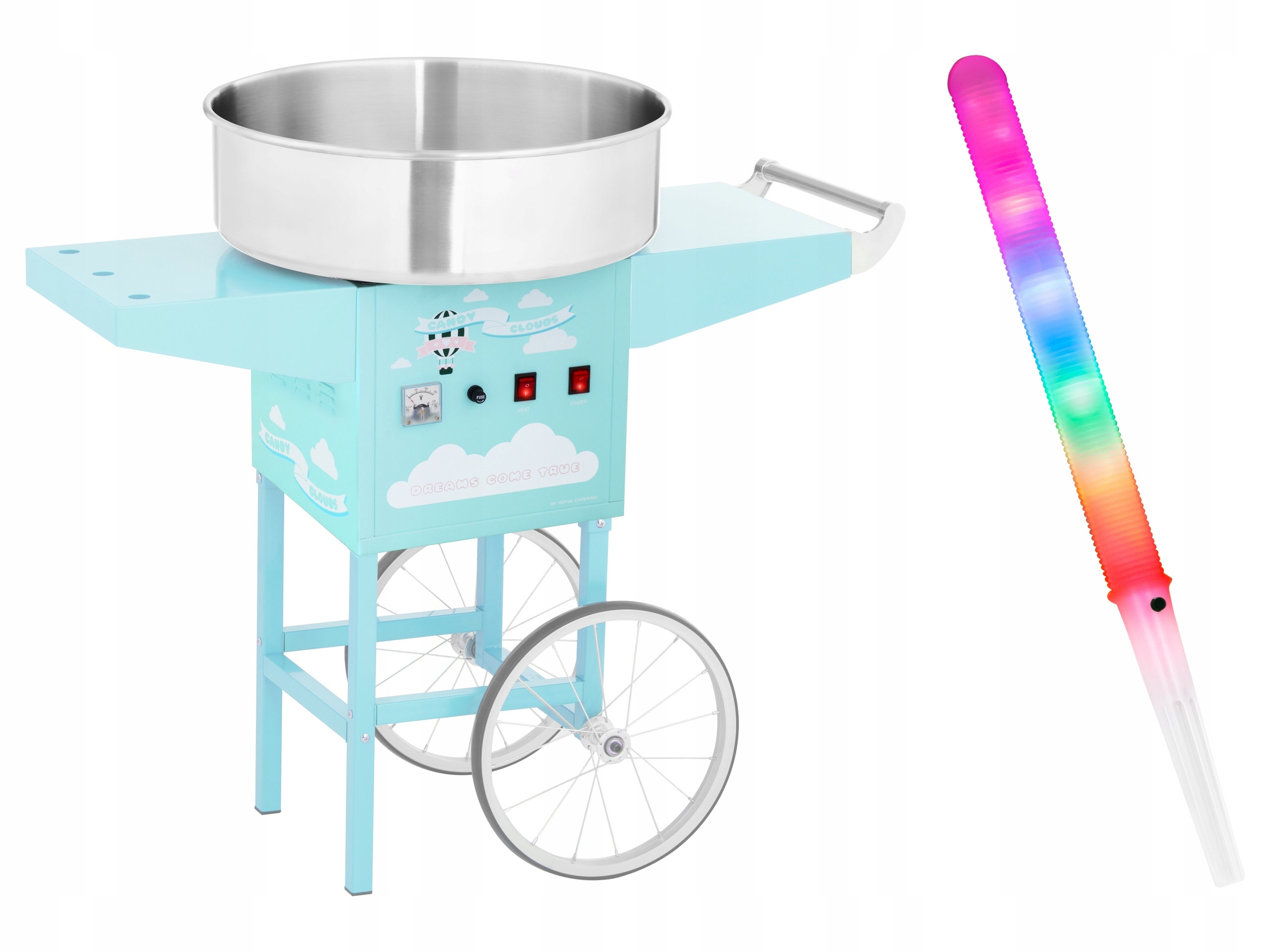52cm STROJ DELICIOUS FAREBNÉ BAVLNENÉ CUKOROVÉ TYČKY