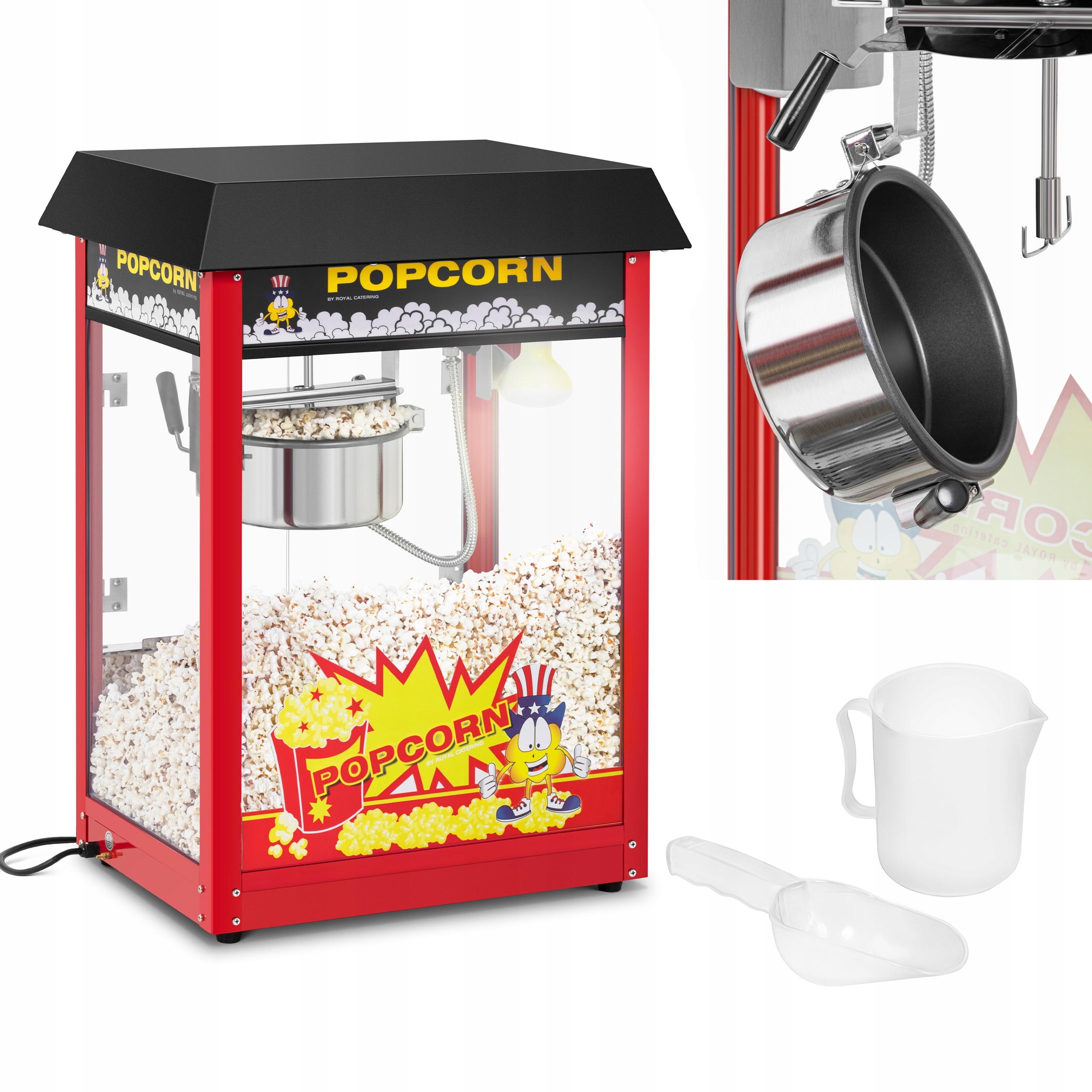 POPCORN STROJ - 1495 W - ČIERNA STRECHA