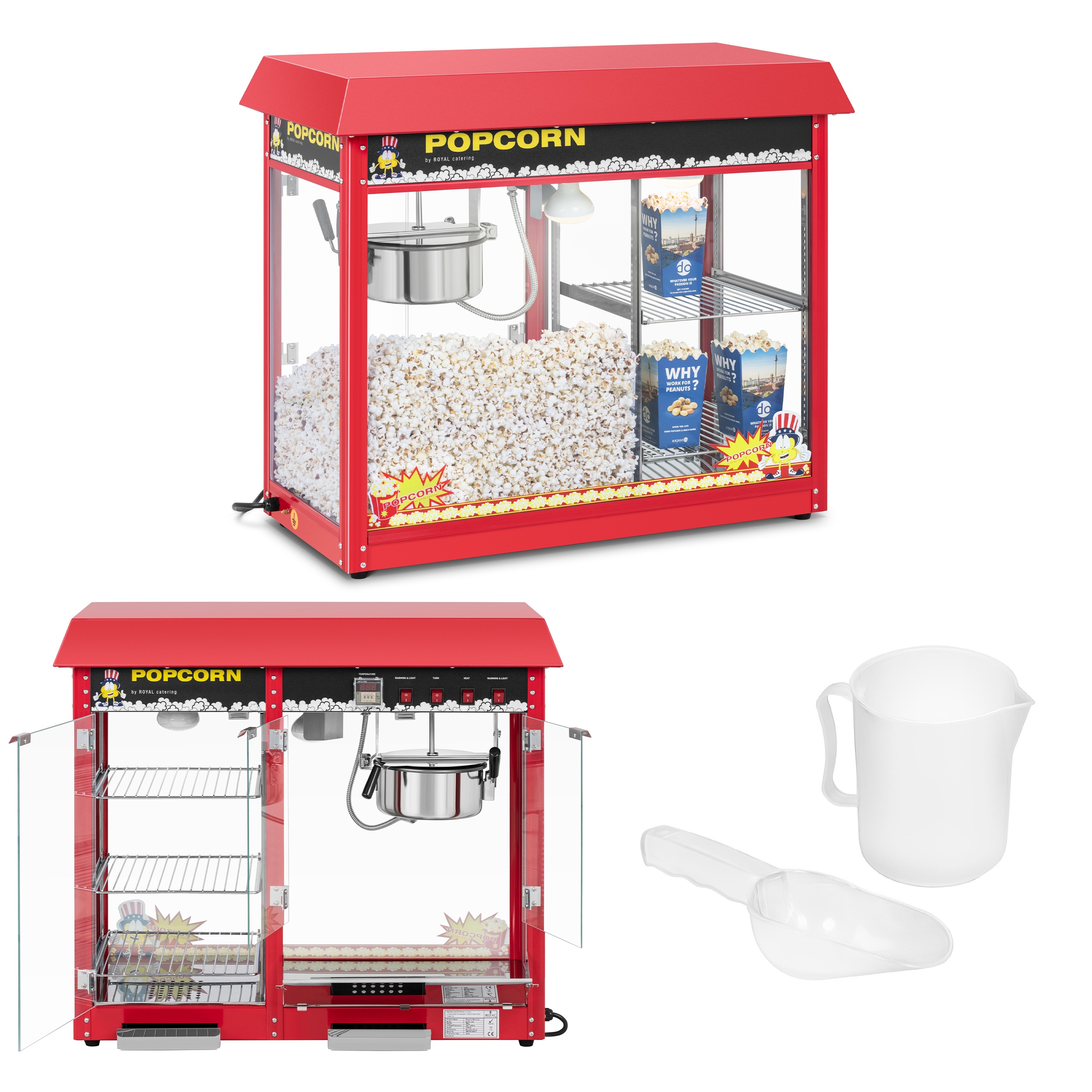 POPCORN STROJ - KÚRENIE - ČERVENÉ