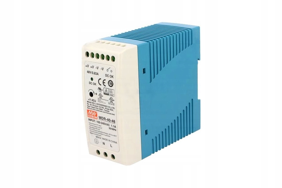ZNAMENÁ DOBRÝ NAPÁJACÍ ADAPTÉR DIN MDR-40-48 40W 48VDC 0,83A