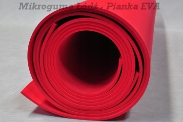 MIKROGUM EVA 100 gr. 2 mm ČERVENÁ 100 kg / m3 VÝROBA