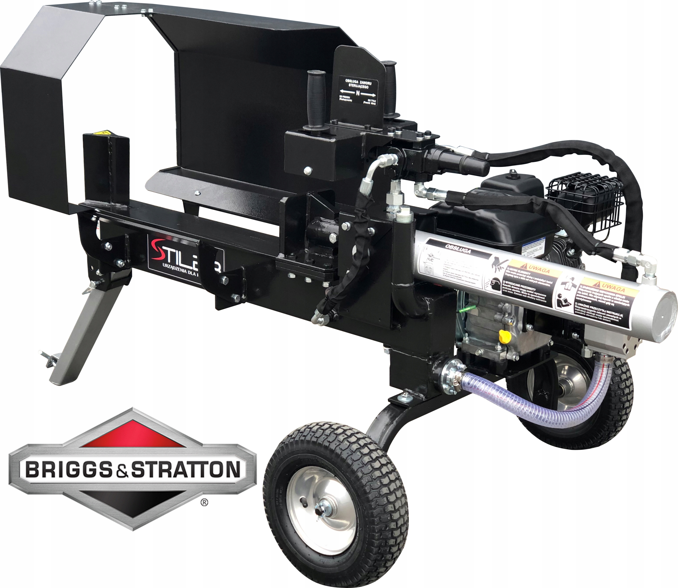 VÝKONNÝ 6,5 HP LOG SPLITTER B&S STILER 12 TON