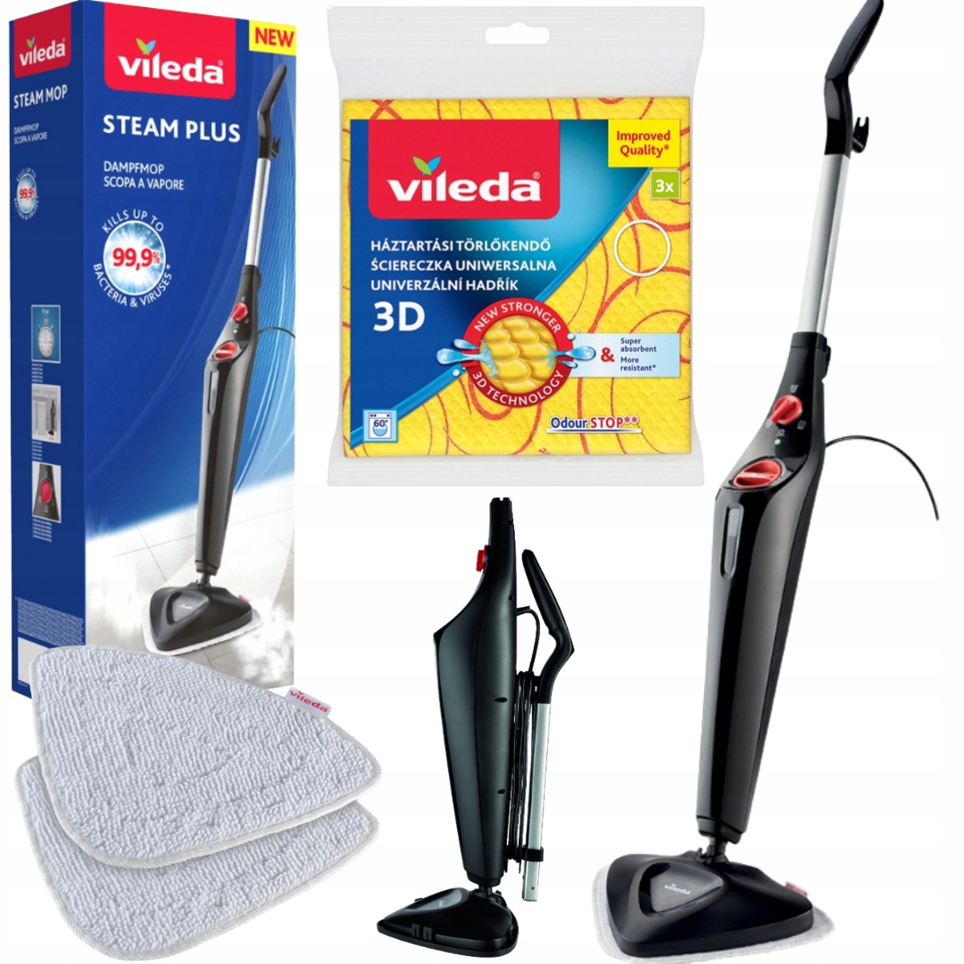 MODERNÝ ELEKTRICKÝ PARNÝ MOP VILEDA PARNÝ PLUS ZADARMO!! OBLEČENIE!!