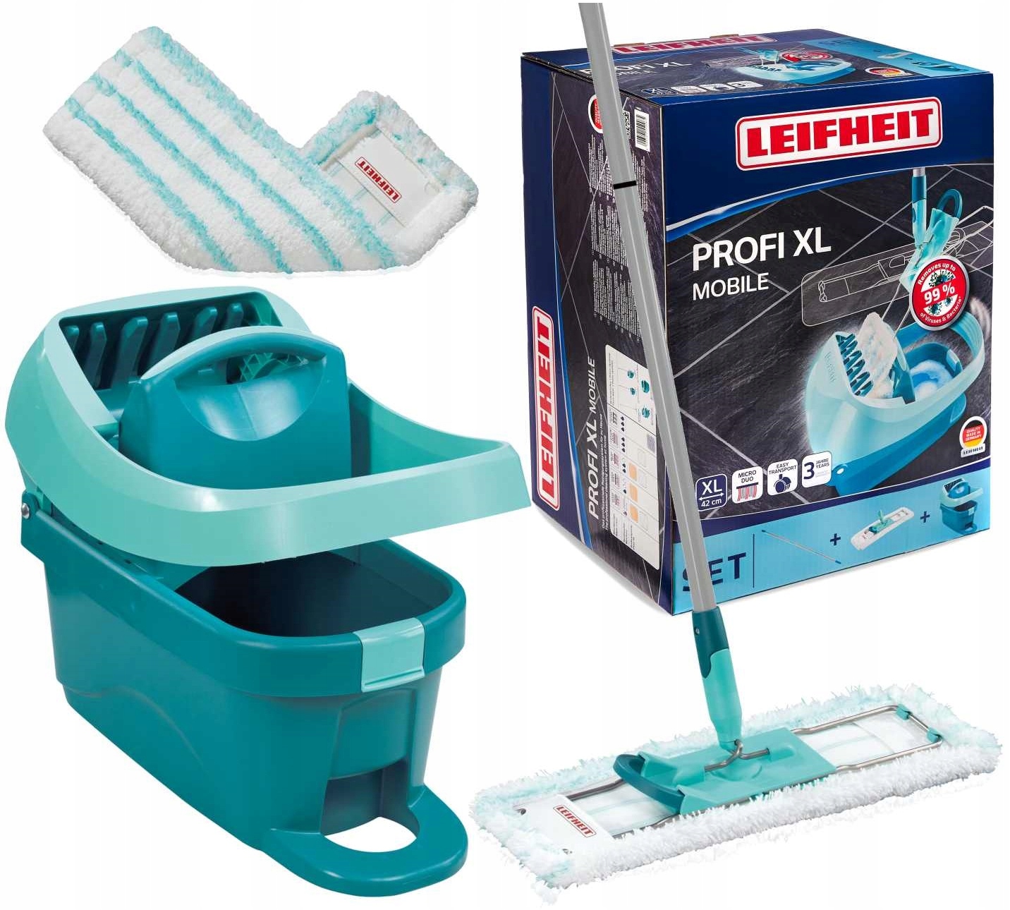 Leifheit Profi XL vedierko a plochý mop 42 cm 42 cm