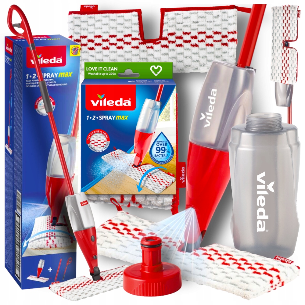 Vileda plochý mop VILEDA PLOCHÝ MOP S ROZPRAŠOVAČOM MIKROVLÁKNA + 40 cm
