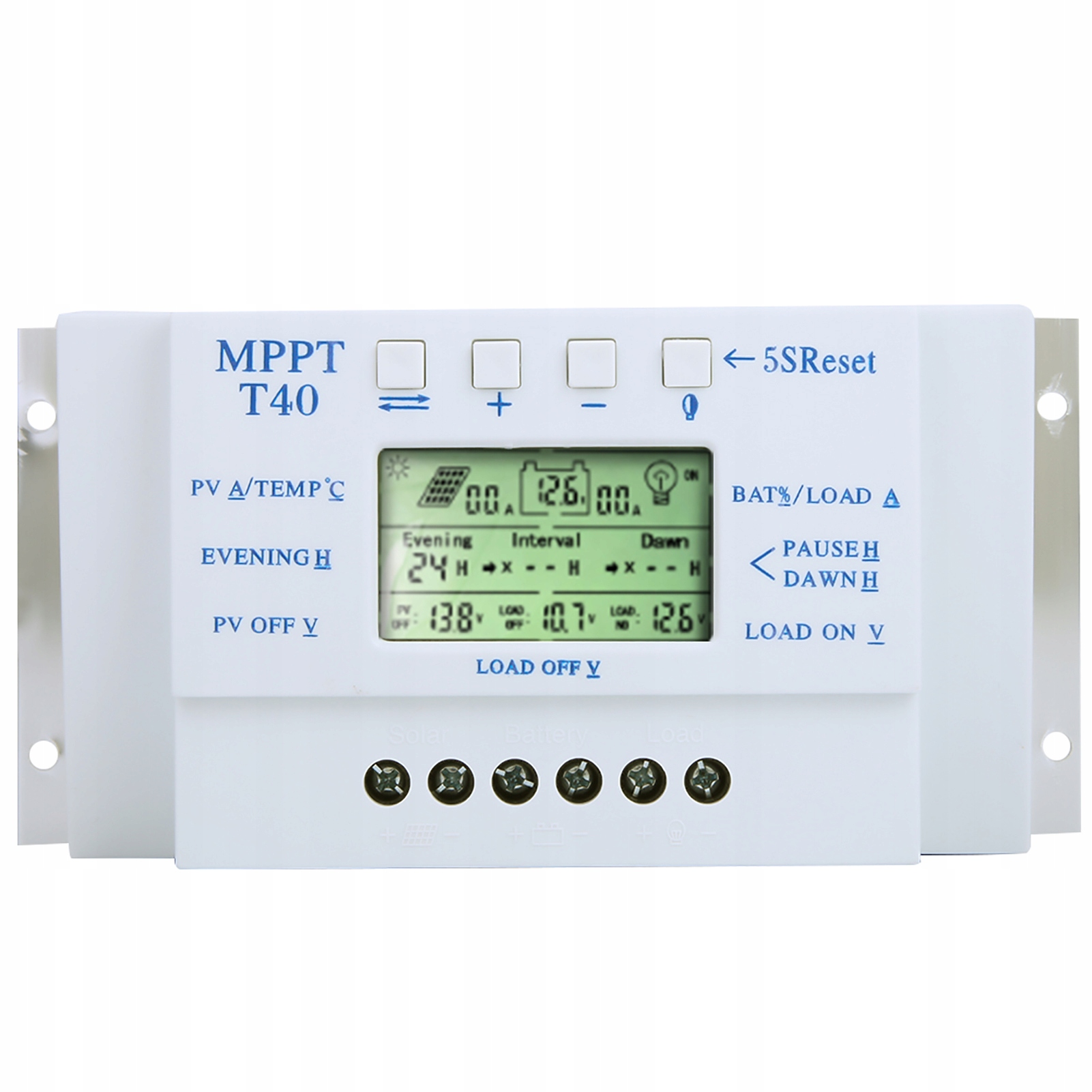 MPPT 12V 24V Auto 40A regulátor nabíjania