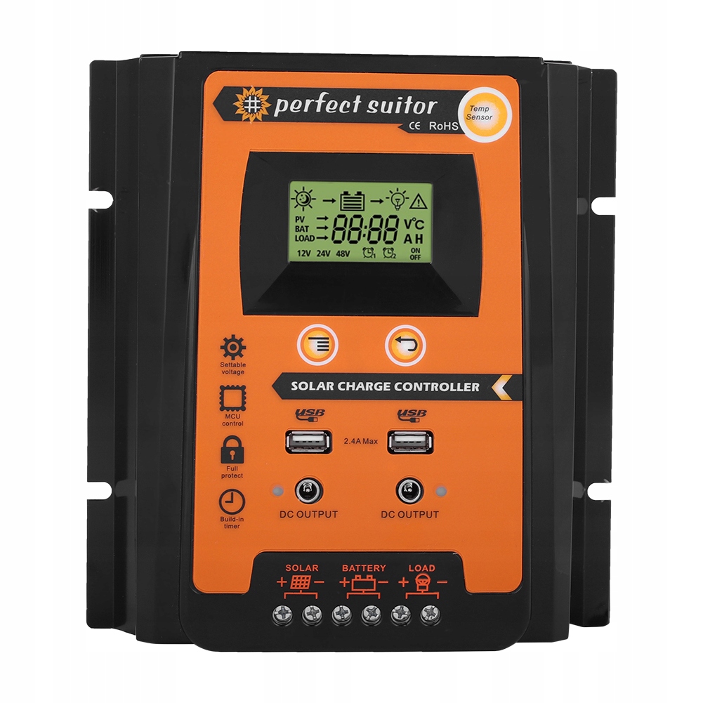 REGULÁTORY MPPT 12V 24V SOLÁRNEHO NABÍJANIA