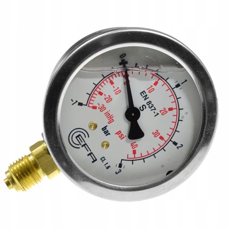 Vákuový manometer WAKUOMETER glycerín 63mm -1/0