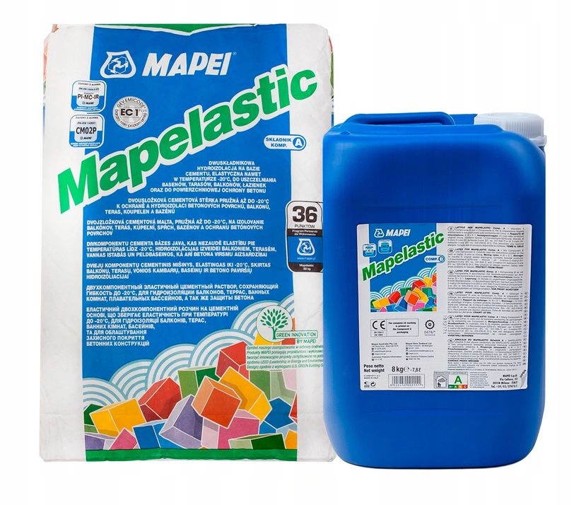 MAPEI Mapelastic dvojzložková hydroizolácia 32 kg (A+B)