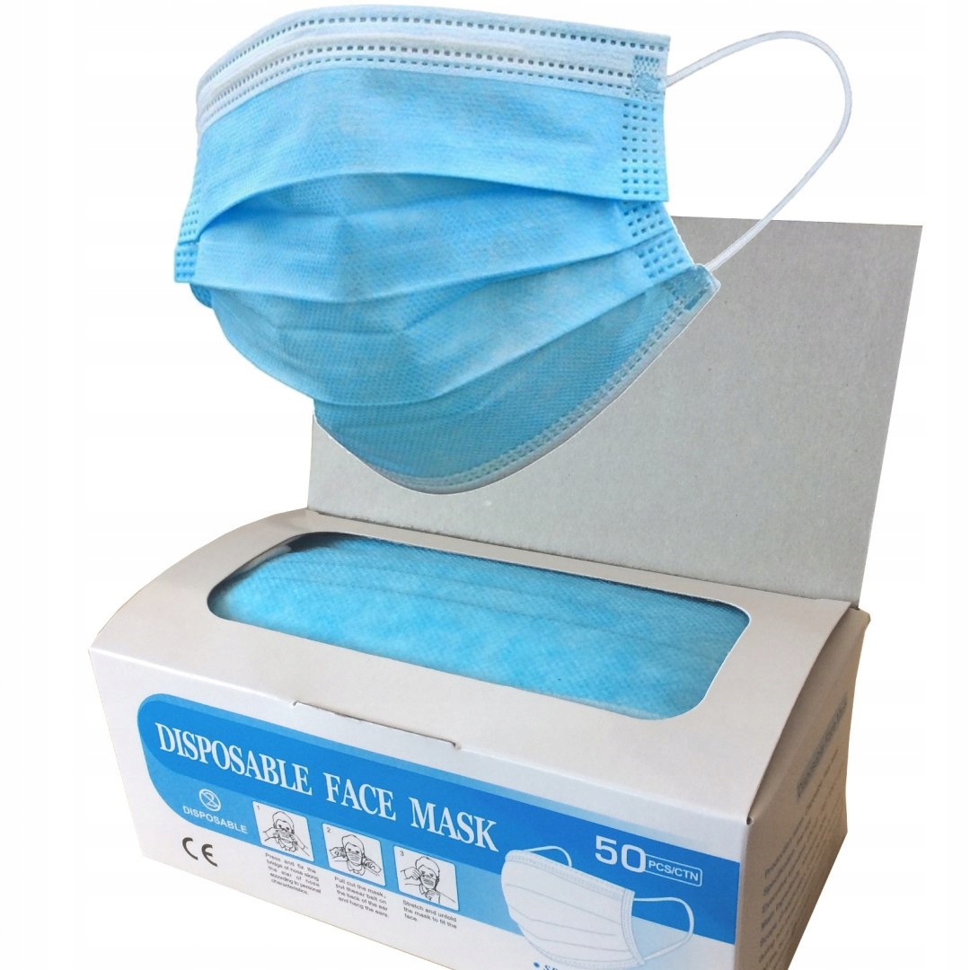 Trojvrstvová ochranná maska HQ PN-EN149 SET
