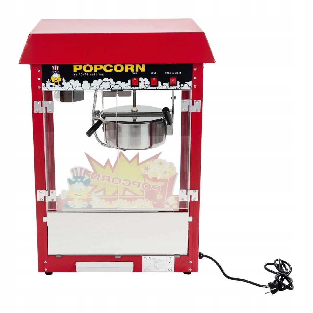 Stroj na červenú strechu PopCorn TEFLON 4-5 kg / h