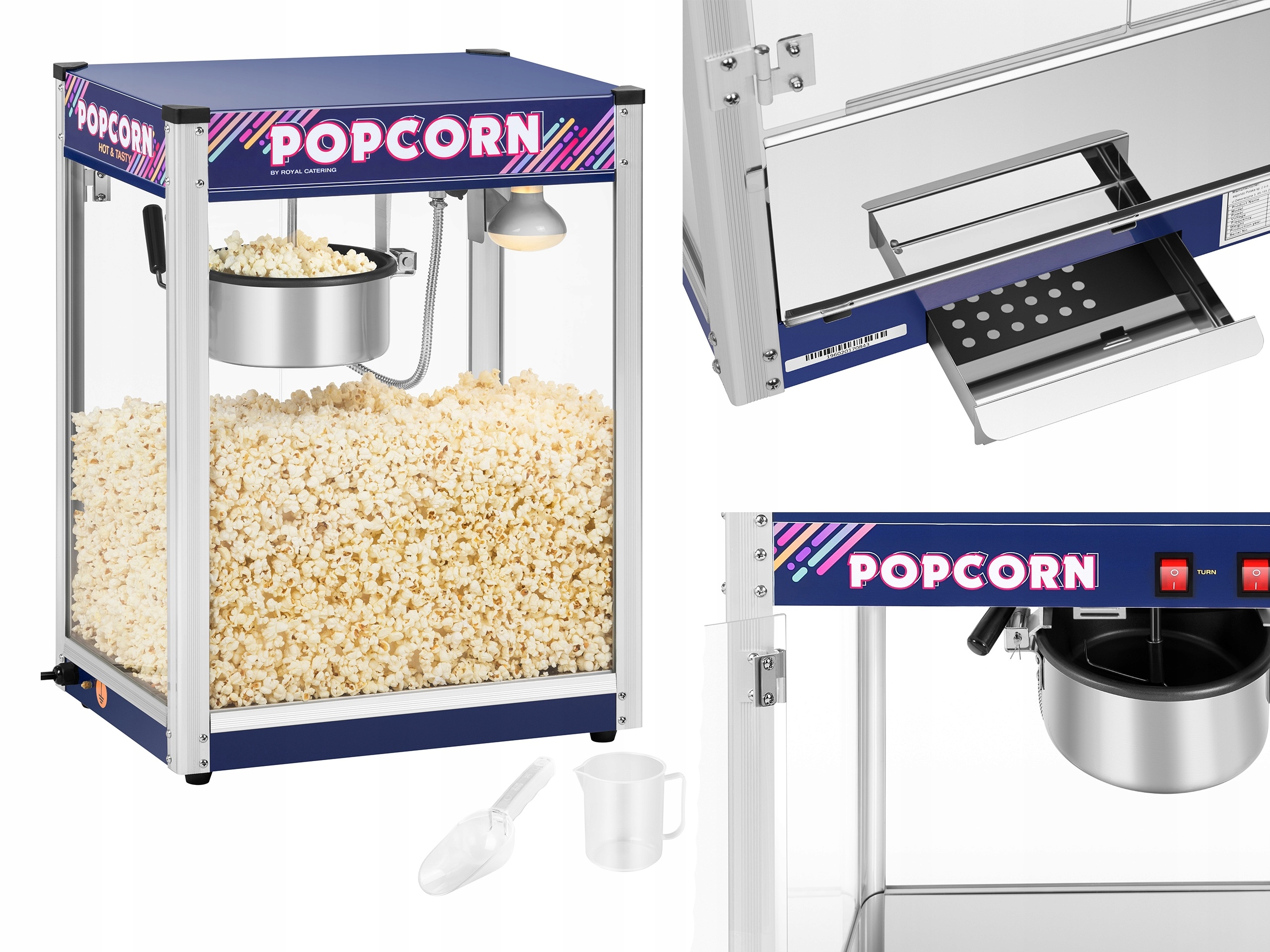 8 oz stroj na popcorn ROYAL CATERING RCPR-1350