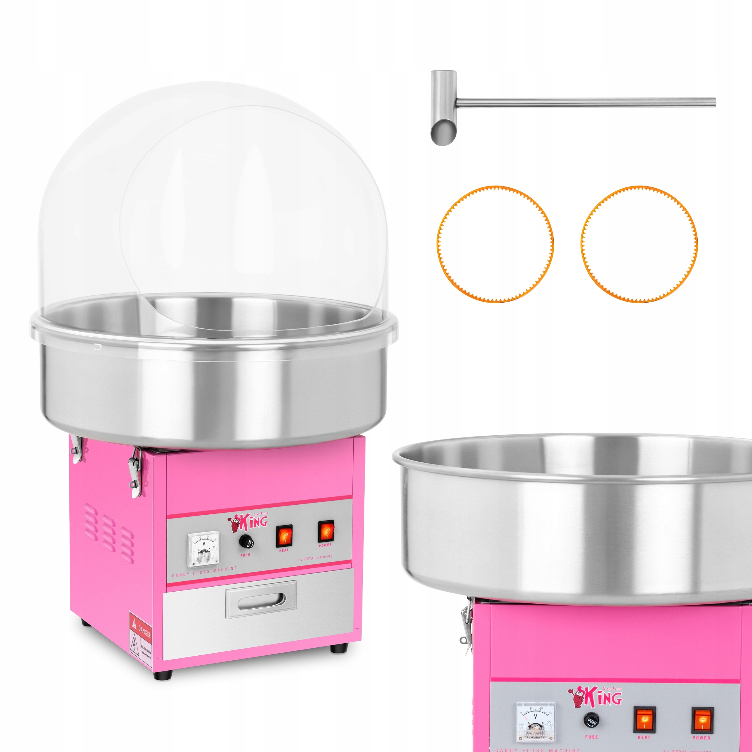 Stroj na cukrovú vatu ROYAL CATERING RCZK-1200E