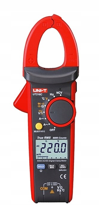 Klešťový merač 600A True RMS Uni-T UT216C