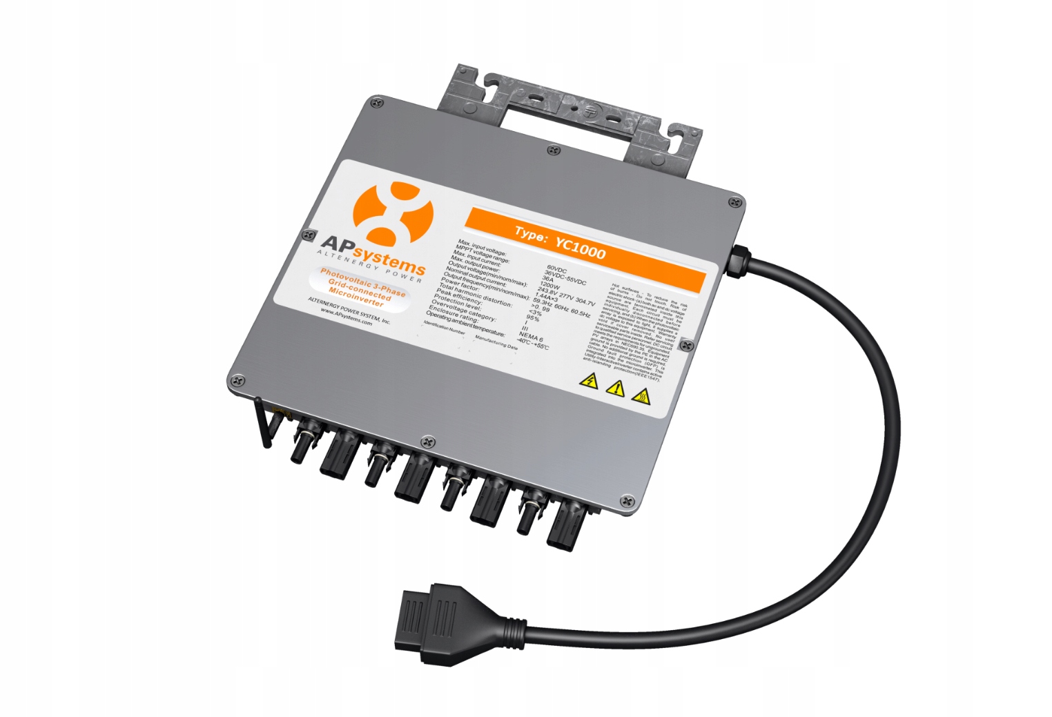 Mikroinvertor AP SYSTEMS 1140W s 3 FÁZAMI na mriežke