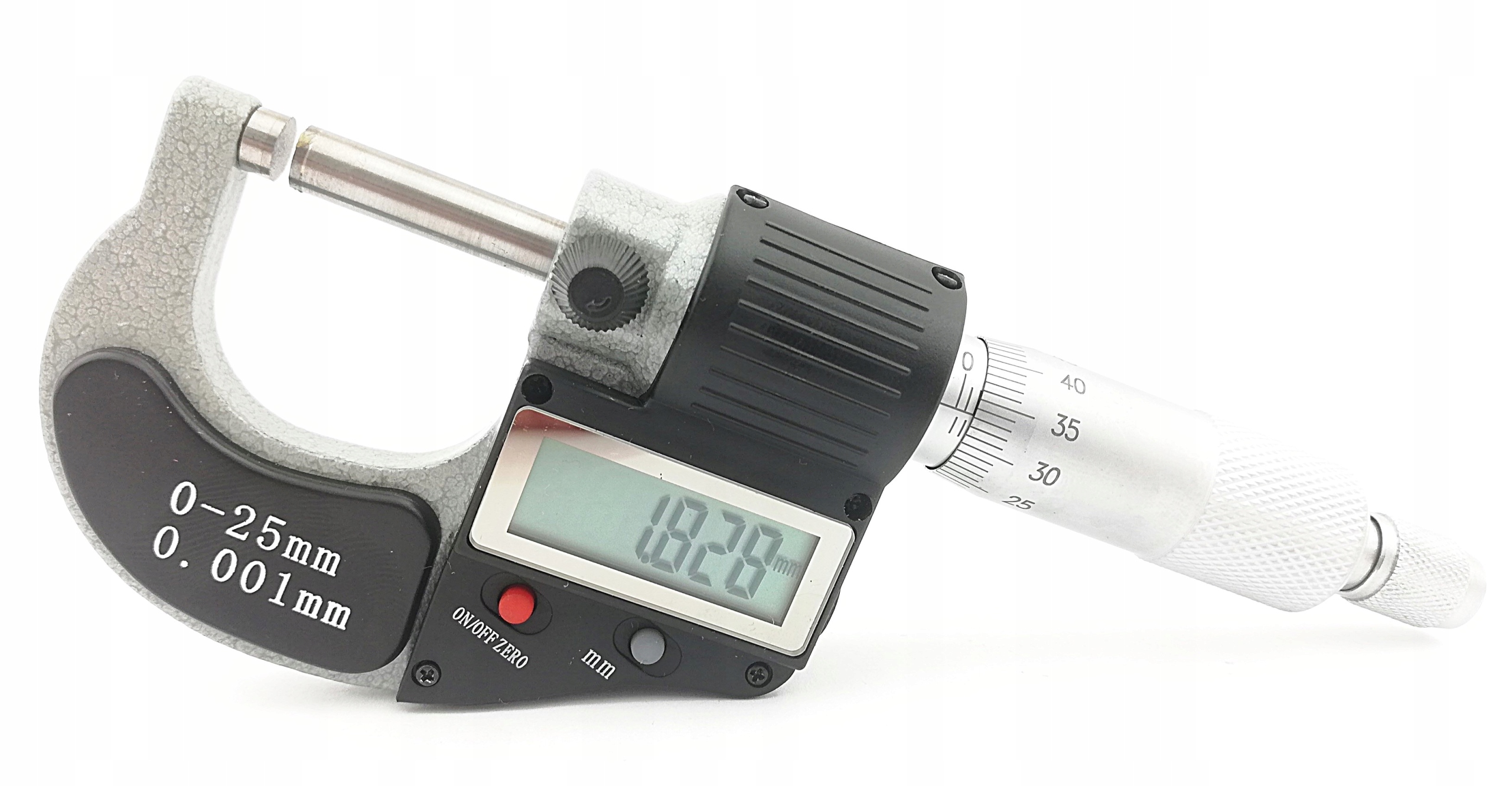 Elektronický externý mikrometer 0-25 mm GUANGLU