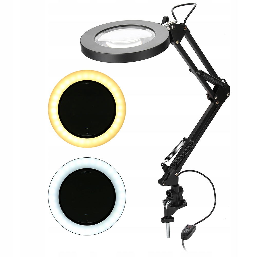Svietiaca lampa s lupou LED 5X Lampa 8w
