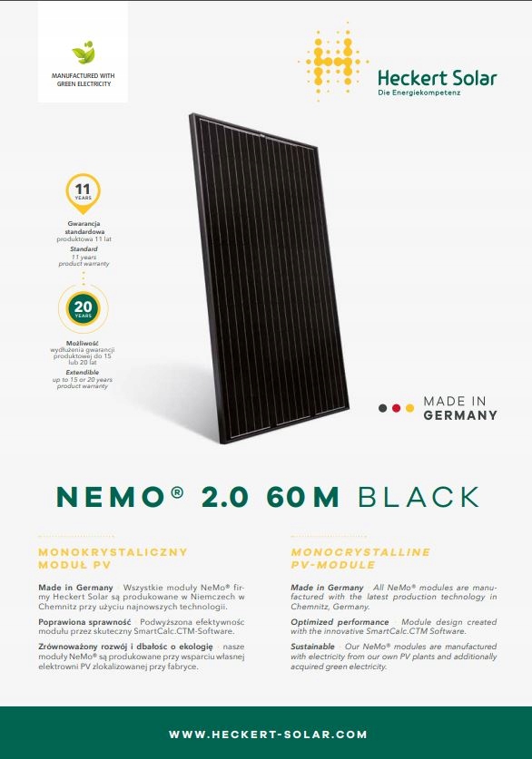 Modul Heckert NeMo2.0-60M325AR-Black Mono 325w