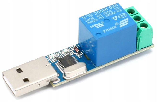 USB riadený reléový modul PL2303 - 100000p