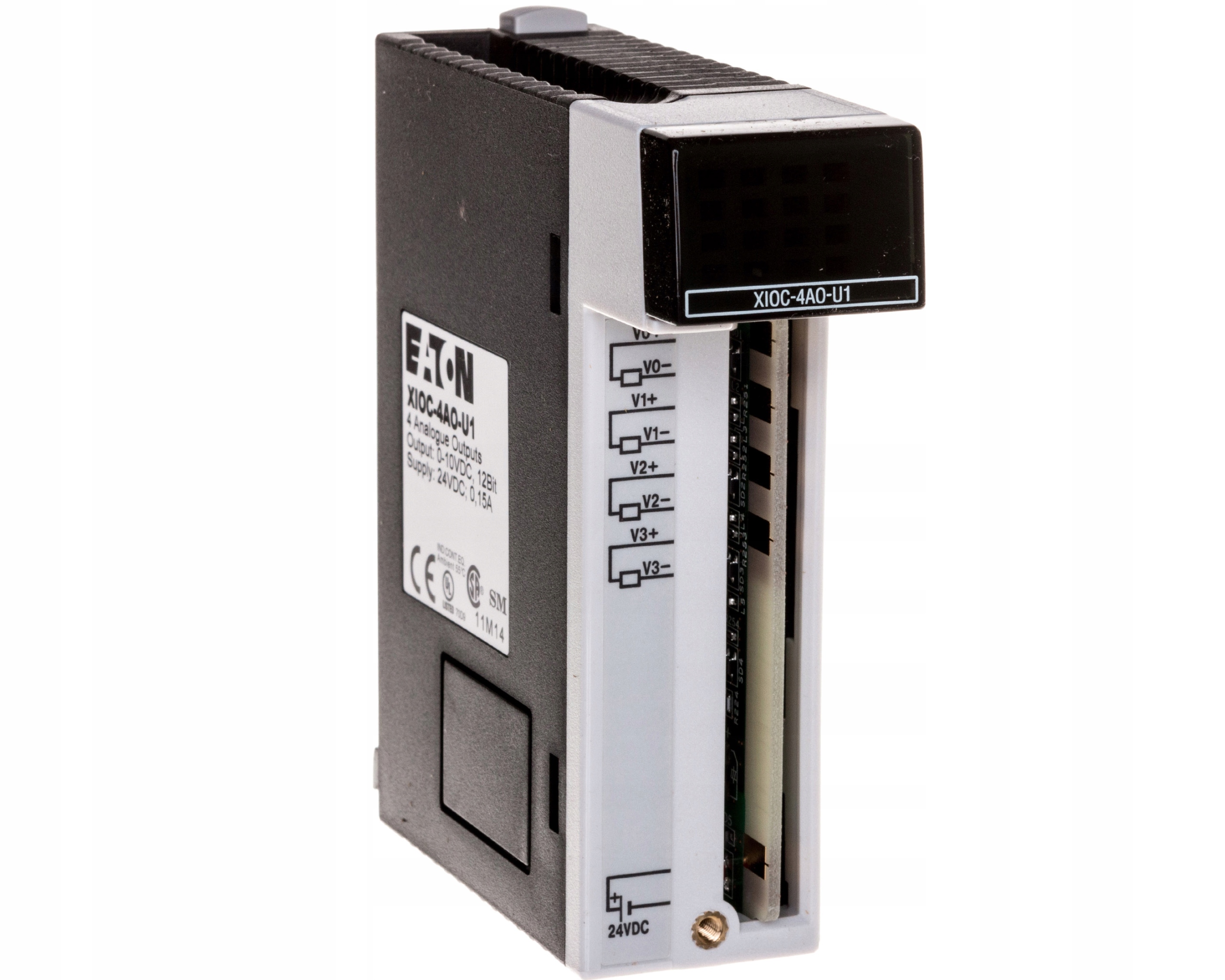 Analógový výstupný modul 4 výstupy 0-10V 24V DC