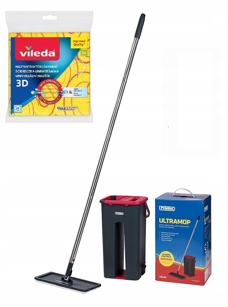 Vedro a odstreďovací mop Promis Ultramop 32,5 cm