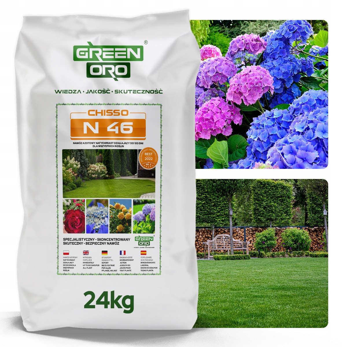 Dusíkaté hnojivo UREA hnojivo na trávnik Tui 25kg ORO granule 25kg 25l