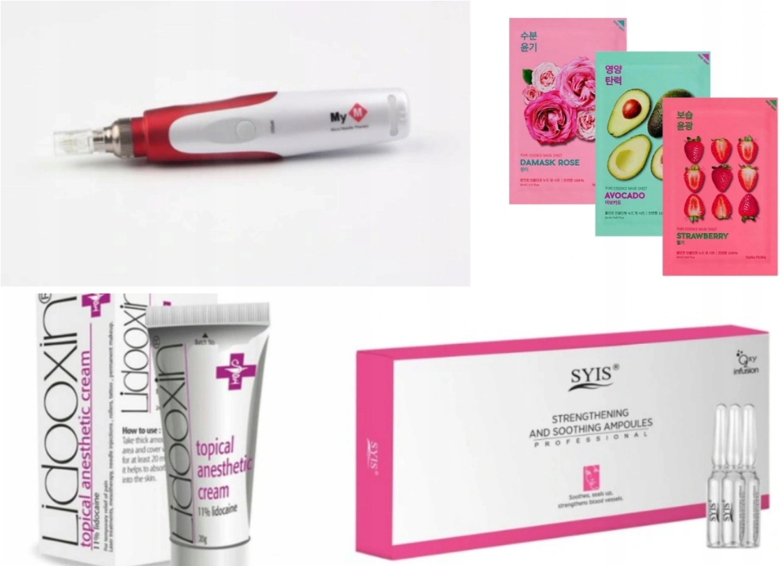 MyM Dermapen + maska Holika + anestézia + ampulka