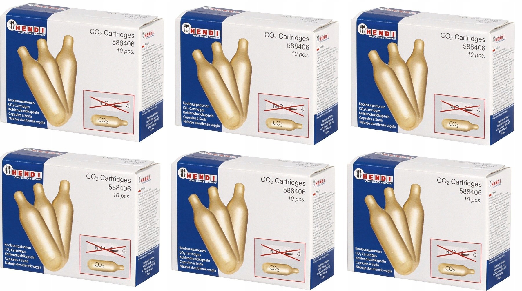 KAZETY NA SODNÚ VODU CO2 PRE SATURÁTORA 60 ks.