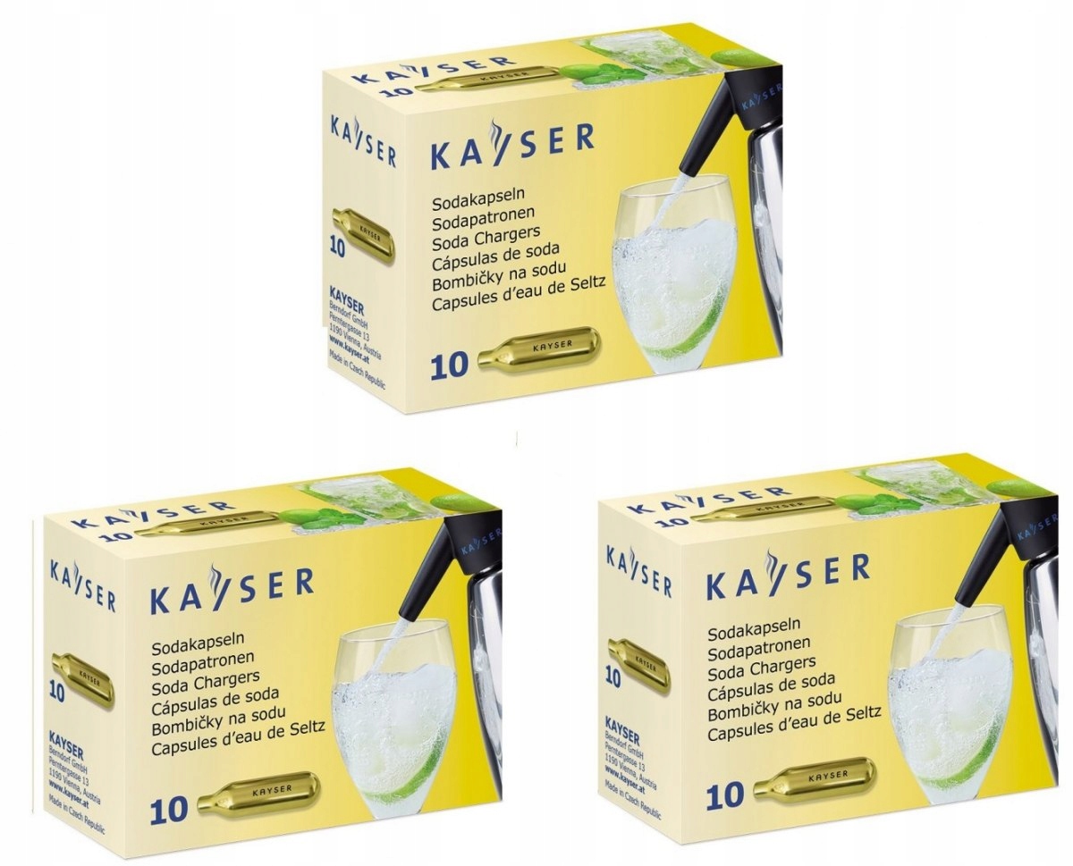 Sýtené CO2 KAYSEROVÉ KAZETY 30 KS