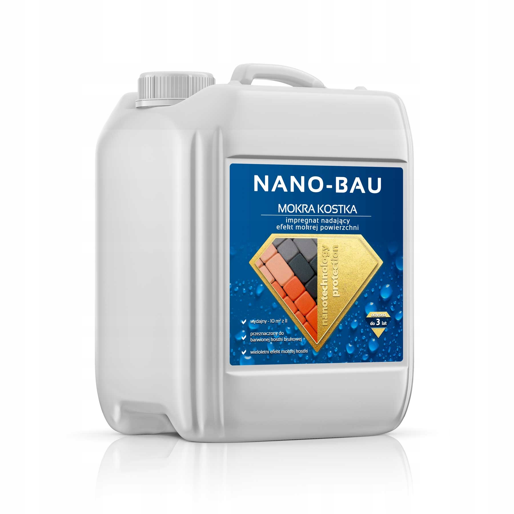 NANO-BAU impregnačná kocka "mokrý efekt".