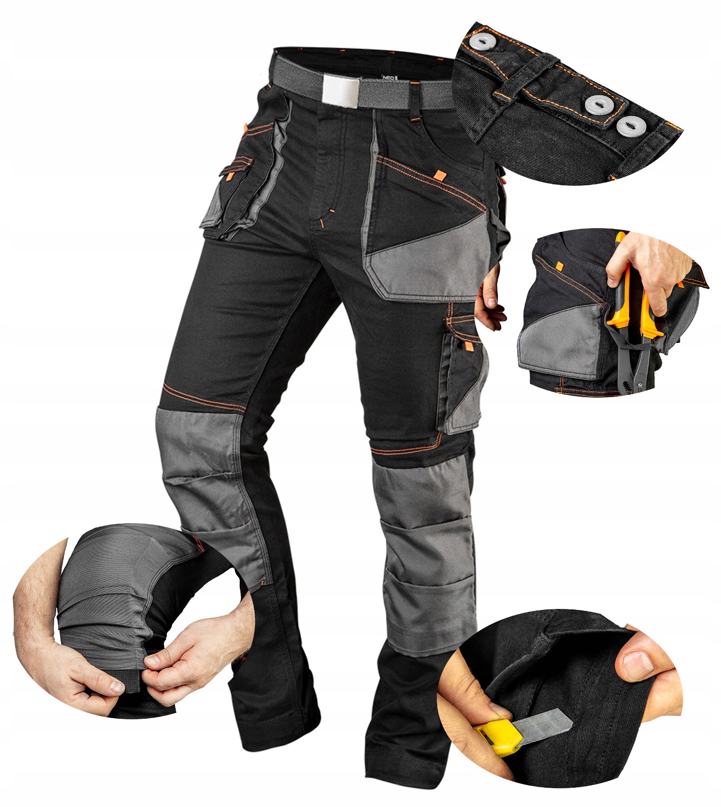 Neo Tools dlhé pracovné nohavice 81-238, veľkosť XL