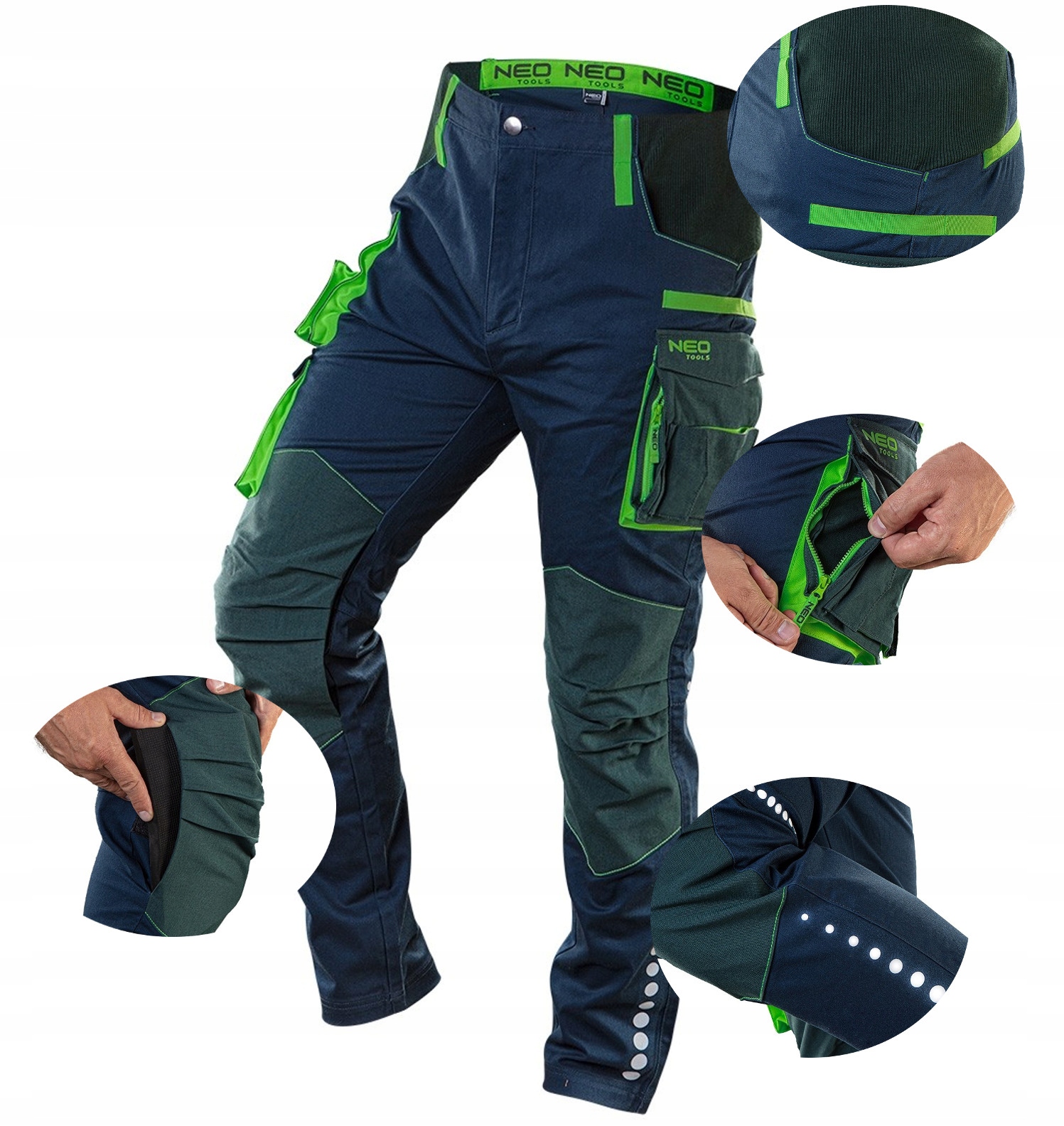 Neo Tools dlhé pracovné nohavice 81-226, veľkosť XL