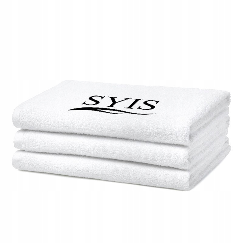 NOVINKA Froté osuška SYIS s logom 50x90 - biela