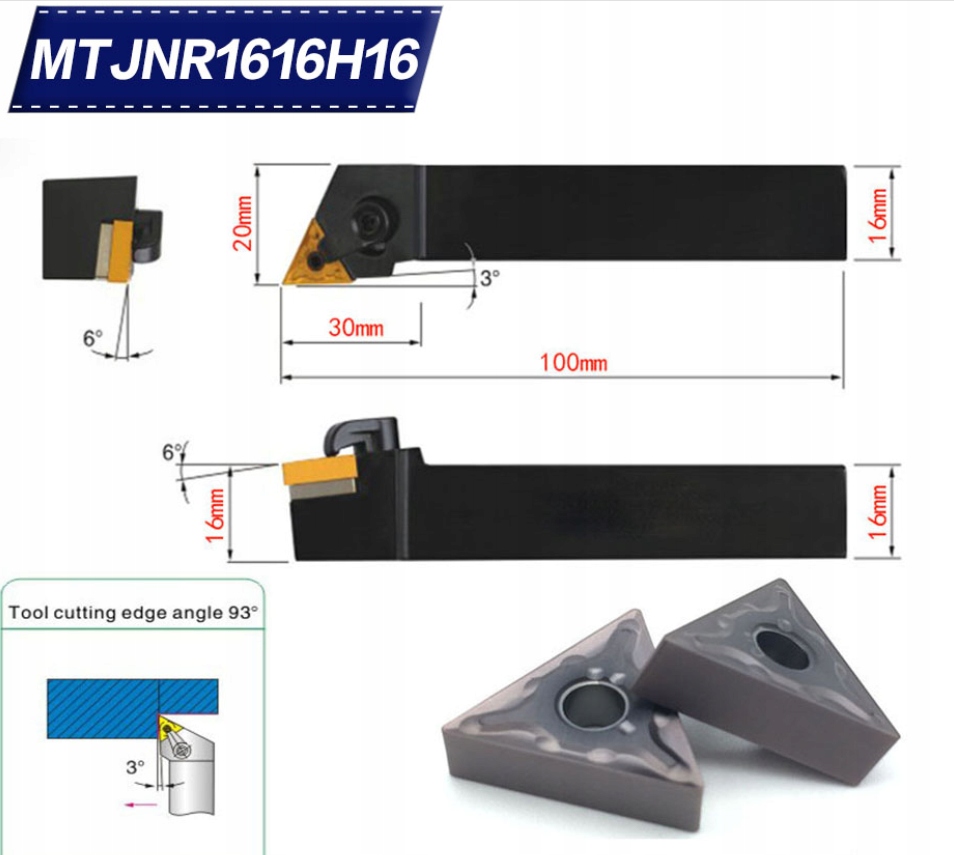 SOUSTRUŽNÝ Nôž MTJNR1616H16 16mm