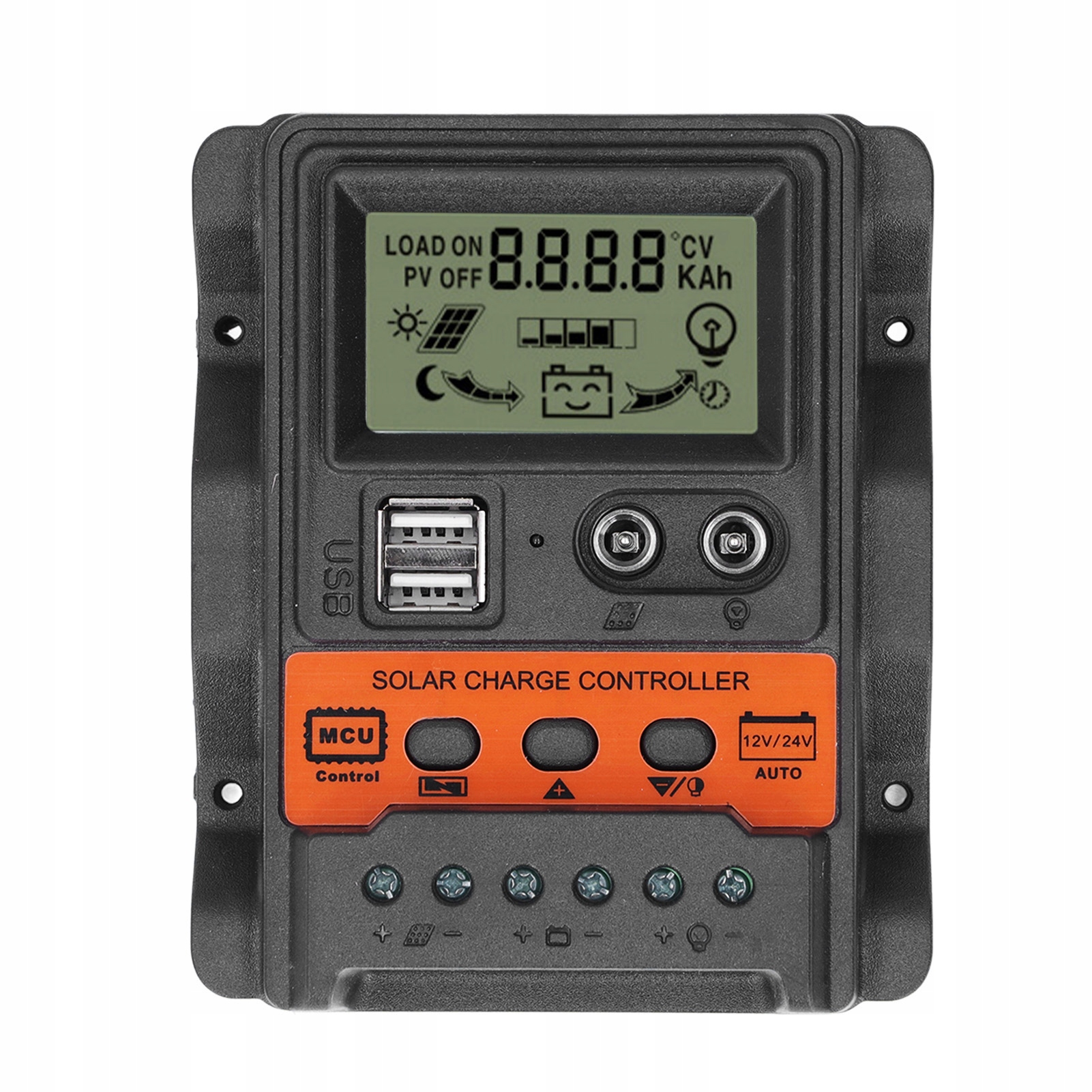 Regulátor nabíjania 30A 12V 24V Ovládač