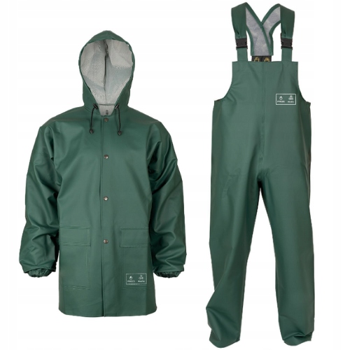 Set Pros Jacket 101 + montérky 001, 3XL, odtiene zelenej
