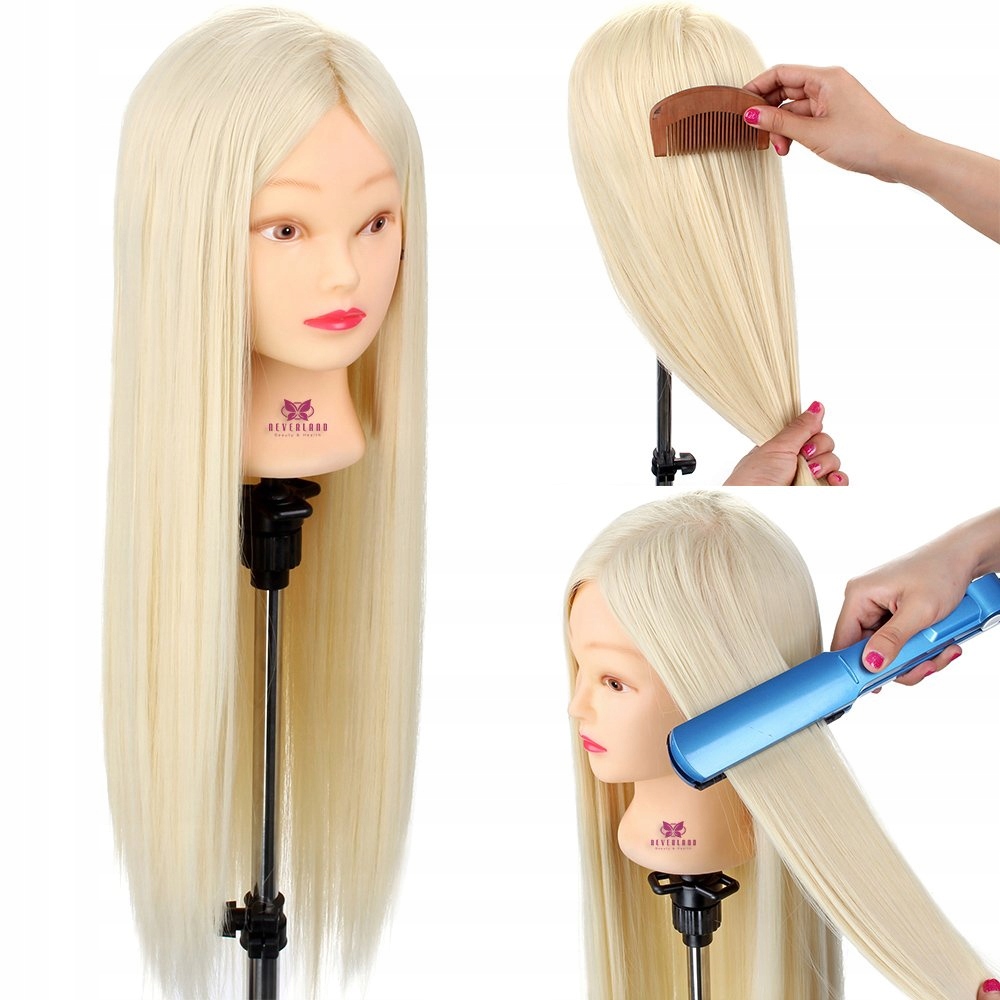 Neverland Training hlava blond vlasy 66cm