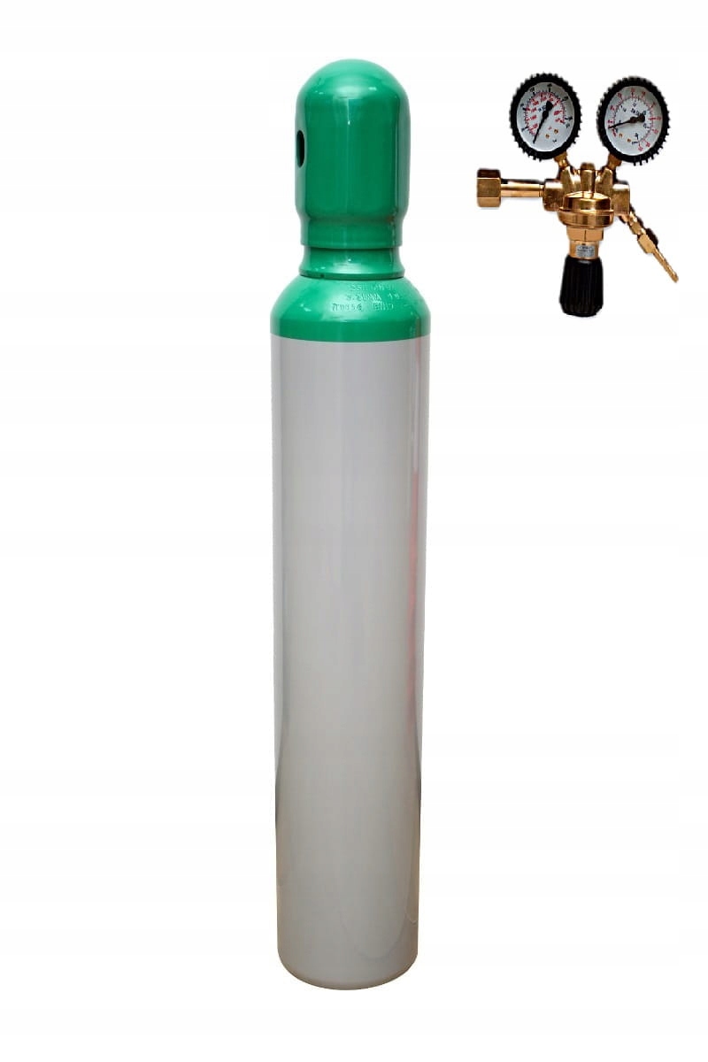 Nový valec 8L ARGON 4,8 - PLNÝ s redukciou