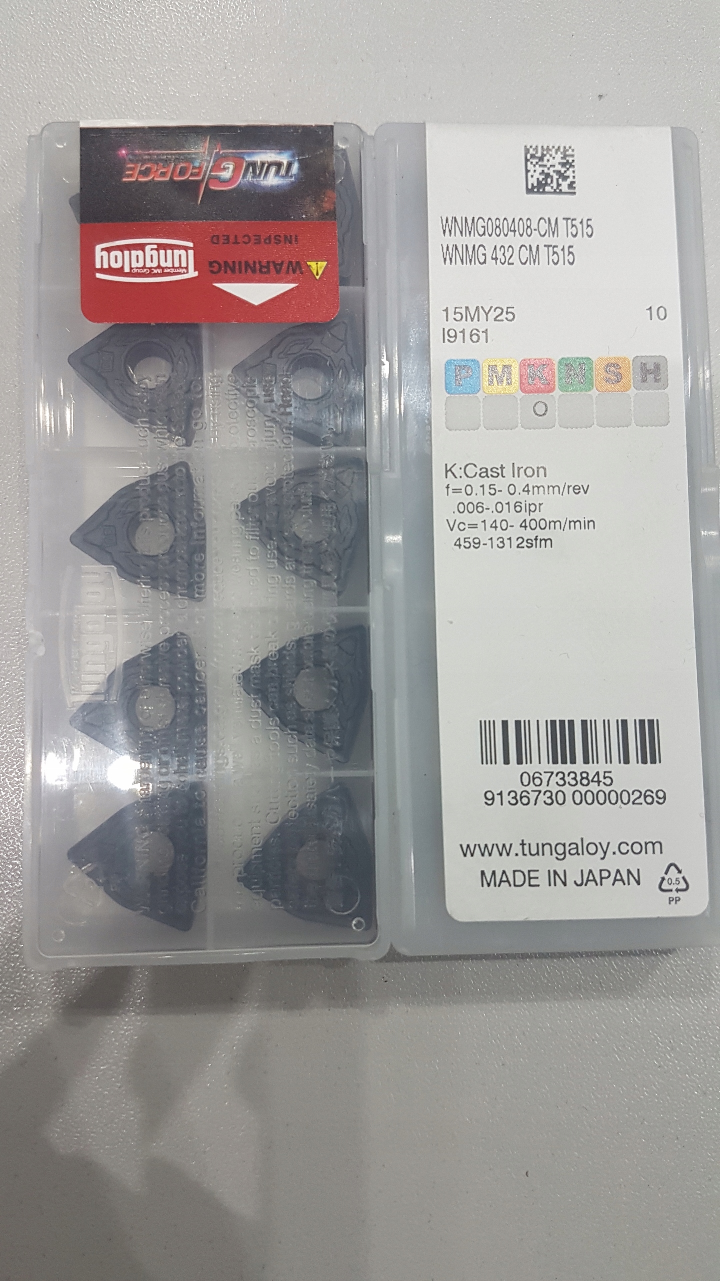 Nové dlaždice Tungaloy WNMG080408-CM T515