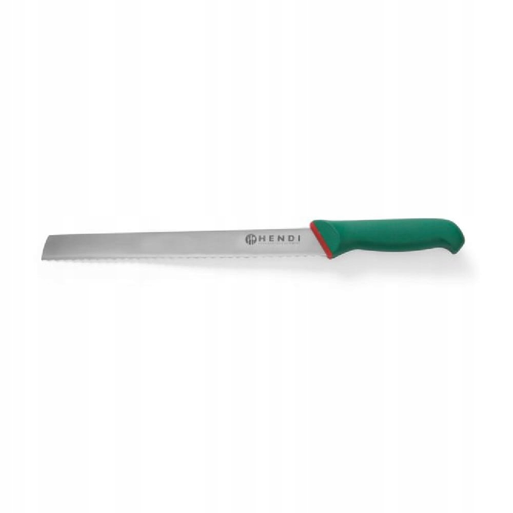 Nôž na chlieb dĺžka čepele 260 mm Zelená HENDI