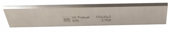 Hobľovací nôž LEITZ 640x30x3 tvrdý HSS PREMIUM