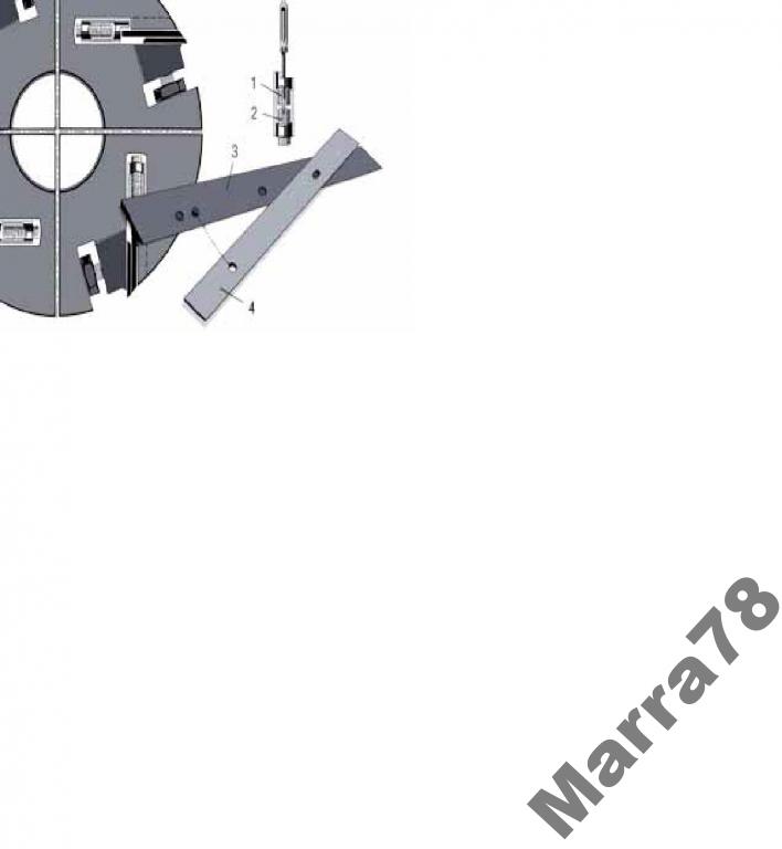 Otočné nože BARKE - 12 ks / 300 mm
