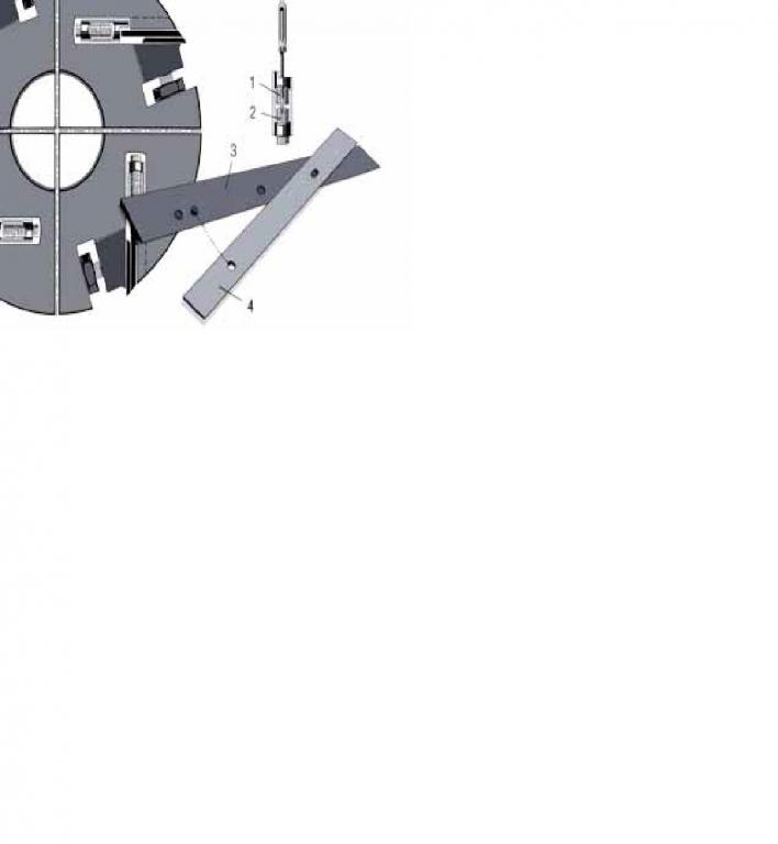 Reverzné nože BARKE - 12 ks / ks 280 mm